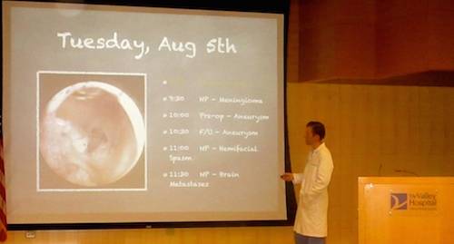 Dr. D'Ambrosio gives 'Neurosurgery 101' Talks at Valley Hospital